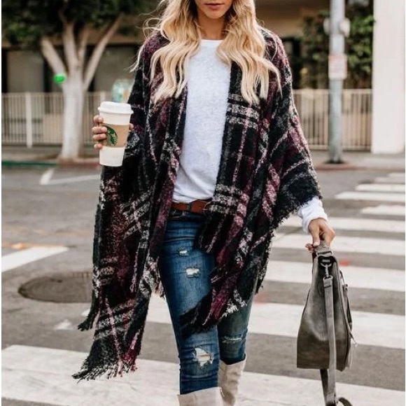 oversized shawl sweater